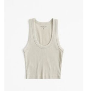 NWT Abercrombie Essential Scoop Neck Tank, Taupe